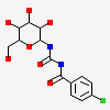 N-{[(4-chlorophenyl)carbonyl]carbamoyl}-beta-D-glucopyranosylamine