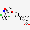 6-(4-{[3-(2,6-dichlorophenyl)-5-(1-methylethyl)isoxazol-4-yl]methoxy}phenyl)naphthalene-1-carboxylic acid