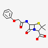 (2S,5R,6R)-3,3-DIMETHYL-7-OXO-6-(2-PHENOXYACETAMIDO)-4-THIA-1- AZABICYCLO(3.2.0)HEPTANE-2-CARBOXYLIC ACID