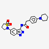 N-[5-(1,1-DIOXIDOISOTHIAZOLIDIN-2-YL)-1H-INDAZOL-3-YL]-2-(4-PIPERIDIN-1-YLPHENYL)ACETAMIDE