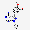 1-cyclobutyl-3-(3,4-dimethoxyphenyl)-1H-pyrazolo[3,4-d]pyrimidin-4-amine