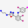 N-(5-{3,4-difluoro-2-[(2-fluoro-4-iodophenyl)amino]phenyl}-1,3,4-oxadiazol-2-yl)ethane-1,2-diamine