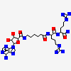 (2S,3S,4R,5R)-5-(6-amino-9H-purin-9-yl)-N-(6-{[(1R)-4-carbamimidamido-1-{[(1R)-4-carbamimidamido-1-carbamoylbutyl]carbamoyl}butyl]amino}-6-oxohexyl)-3,4-dihydroxytetrahydrofuran-2-carboxamide
