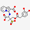 (3r)-4-{[(3,4-dihydroxyphenyl)acetyl]oxy}-n-(2-formylindolizin-3-yl)-3-sulfino-d-valine