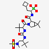 [(1R)-2-cyclobutyl-1-({[(1R,2S,5S)-3-(N-{[(1S)-2,2-dimethyl-1-{[methyl(methylsulfonyl)amino]methyl}propyl]carbamoyl}-3-methyl-L-valyl)-6,6-dimethyl-3-azabicyclo[3.1.0]hex-2-yl]carbonyl}amino)ethyl]boronic acid