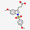 3-{5-methoxy-1-[(4-methoxyphenyl)sulfonyl]-1H-indol-3-yl}propanoic acid