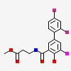 Methyl N-[(2',4'-difluoro-4-hydroxy-5-iodobiphenyl-3-yl)carbonyl]-beta-alaninate