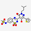 N-{3-[5-hydroxy-2-(3-methylbutyl)-3-oxo-6-thiophen-2-yl-2,3-dihydropyridazin-4-yl]-1,1-dioxido-2H-1,2,4-benzothiadiazin-7-yl}methanesulfonamide