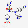 Tert-butyl 4-({(2-{(4-cyanophenyl)[(1-methyl-1h-imidazol-5-yl)methyl]amino}ethyl)[(1-methyl-1h-imidazol-4-yl)sulfonyl]amino}methyl)piperidine-1-carboxylate