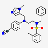 N-benzyl-n-(2-{(4-cyanophenyl)[(1-methyl-1h-imidazol-5-yl)methyl]amino}ethyl)-2-methylbenzenesulfonamide