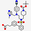 3-{2'-[{[1-(tert-butoxycarbonyl)piperidin-4-yl]methyl}(2-{(4-cyanophenyl)[(1-methyl-1h-imidazol-5-yl)methyl]amino}ethyl)sulfamoyl]biphenyl-3-yl}propanoic Acid