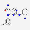2-{[(1R,2S)-2-aminocyclohexyl]amino}-4-[(3-methylphenyl)amino]pyrimidine-5-carboxamide