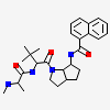 N-[(3aR,6S,6aS)-1-(N-methyl-L-alanyl-3-methyl-L-valyl)octahydrocyclopenta[b]pyrrol-6-yl]naphthalene-1-carboxamide