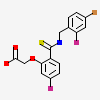 [2-(4-bromo-2-fluoro-benzylthiocarbamoyl)-5-fluoro-phenoxy]-acetic Acid