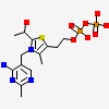 2-[(2e)-3-[(4-Amino-2-Methylpyrimidin-5-Yl)methyl]-2-(1-Hydroxyethylidene)-4-Methyl-2,3-Dihydro-1,3-Thiazol-5-Yl]ethyl Trihydrogen Diphosphate