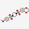 1-(2,3-dihydro-1,4-benzodioxin-6-ylsulfonyl)-4-[(4-methoxyphenyl)sulfonyl]piperazine