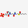 S-[2-({N-[(2S)-2-hydroxy-3,3-dimethyl-4-(phosphonooxy)butanoyl]-beta-alanyl}amino)ethyl] hexanethioate