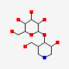 (3R,4R,5R)-3-hydroxy-5-(hydroxymethyl)piperidin-4-yl beta-D-glucopyranoside