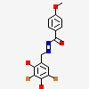 N'-[(1e)-(3,5-dibromo-2,4-dihydroxyphenyl)methylidene]-4-methoxybenzohydrazide