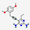 5-[3-(2,5-dimethoxyphenyl)prop-1-yn-1-yl]-6-ethylpyrimidine-2,4-diamine