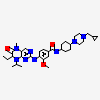 N-{trans-4-[4-(cyclopropylmethyl)piperazin-1-yl]cyclohexyl}-4-{[(7R)-7-ethyl-5-methyl-8-(1-methylethyl)-6-oxo-5,6,7,8-tetrahydropteridin-2-yl]amino}-3-methoxybenzamide