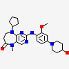9-cyclopentyl-2-{[4-(4-hydroxypiperidin-1-yl)-2-methoxyphenyl]amino}-5-methyl-5,7,8,9-tetrahydro-6h-pyrimido[4,5-b][1,4]diazepin-6-one