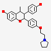 (2R,3R,4S)-3-(4-HYDROXYPHENYL)-4-METHYL-2-[4-(2-PYRROLIDIN-1-YLETHOXY)PHENYL]CHROMAN-6-OL