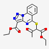 ethyl 5-{[(1R)-1-(ethoxycarbonyl)-2-oxopropyl]sulfanyl}-1,2-dihydro[1,2,3]triazolo[1,5-a]quinazoline-3-carboxylate