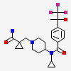 N-{1-[(1-carbamoylcyclopropyl)methyl]piperidin-4-yl}-N-cyclopropyl-4-[(1S)-2,2,2-trifluoro-1-hydroxy-1-methylethyl]benzamide
