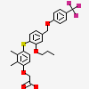 (2,3-dimethyl-4-{[2-(prop-2-yn-1-yloxy)-4-{[4-(trifluoromethyl)phenoxy]methyl}phenyl]sulfanyl}phenoxy)acetic acid