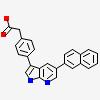 [4-(5-naphthalen-2-yl-1H-pyrrolo[2,3-b]pyridin-3-yl)phenyl]acetic acid