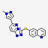 6-{[6-(1-Methyl-1h-Pyrazol-4-Yl)[1,2,4]triazolo[4,3-B]pyridazin-3-Yl]sulfanyl}quinoline
