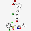 3-[(E)-2-(2-chloro-4-{[3-{[(R)-(2,6-dichlorophenyl)(hydroxy)-lambda~4~-sulfanyl]methyl}-5-(1-methylethyl)isoxazol-4-yl]methoxy}phenyl)ethenyl]benzoic acid