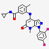 N-cyclopropyl-3-{[1-(2,4-difluorophenyl)-7-methyl-6-oxo-6,7-dihydro-1h-pyrazolo[3,4-b]pyridin-4-yl]amino}-4-methylbenzamide