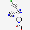 2-{4-[5-(4-chlorophenyl)-4-pyrimidin-4-yl-1H-pyrazol-3-yl]piperidin-1-yl}-2-oxoethanol