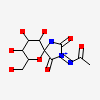 N-(8,9,10-Trihydroxy-7-Hydroxymethyl-2,4-Dioxo-6-Oxa-1,3-Diaza-Spiro[4.5]dec-3-Yl-Acetamide