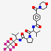 1-{3-METHYL-2-[4-(MORPHOLINE-4-CARBONYL)-BENZOYLAMINO]-BUTYRYL}-PYRROLIDINE-2-CARBOXYLIC ACID (3,3,4,4,4-PENTAFLUORO-1-ISOPROPYL-2-OXO-BUTYL)-AMIDE