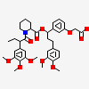 {3-[3-(3,4-DIMETHOXY-PHENYL)-1-(1-{1-[2-(3,4,5-TRIMETHOXY-PHENYL)-BUTYRYL]-PIPERIDIN-2YL}-VINYLOXY)-PROPYL]-PHENOXY}-ACETIC ACID
