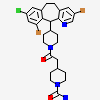 4-{2-[4-(3,10-DIBROMO-8-CHLORO-6,11-DIHYDRO-5H-BENZO[5,6]CYCLOHEPTA[1,2-B]PYRIDIN-11-YL)PIPERIDIN-1-YL]-2-OXOETHYL}PIPERIDINE-1-CARBOXAMIDE