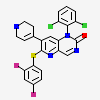 1-(2,6-DICHLOROPHENYL)-6-[(2,4-DIFLUOROPHENYL)SULFANYL]-7-(1,2,3,6-TETRAHYDRO-4-PYRIDINYL)-3,4-DIHYDROPYRIDO[3,2-D]PYRIMIDIN-2(1H)-ONE