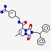 2-(2,2-DIPHENYL-ETHYL)-7-METHYL-1,3-DIOXO-2,3,5,8-TETRAHYDRO-1H-[1,2,4]TRIAZOLO [1,2-A]PYRIDAZINE-5-CARBOXYLIC ACID(4-CARBAMIMIDOYL-CYCLOHEXYLMETHYL)-AMIDE