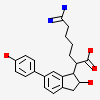 6-CARBAMIMIDOYL-2-[2-HYDROXY-6-(4-HYDROXY-PHENYL)-INDAN-1-YL]-HEXANOIC ACID