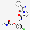 1-[2-AMINO-2-CYCLOHEXYL-ACETYL]-PYRROLIDINE-3-CARBOXYLIC ACID 5-CHLORO-2-(2-ETHYLCARBAMOYL-ETHOXY)-BENZYLAMIDE