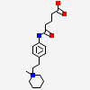 N-methyl-n-(para-glutaramidophenyl-ethyl)-piperidinium Ion