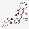 N-(3-cyclopropyl(5,6,7,8,9,10-hexahydro-2-oxo-2h-cycloocta[b]pyran-3-yl)methyl)phenylbenzensulfonamide