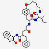 N-13-[(10S,13S)-9,12-DIOXO-10-(2-BUTYL)-2-OXA-8,11-DIAZABICYCLO [13.2.2] NONADECA-15,17,18-TRIENE] (2R)-BENZYL-(4S)-HYDROXY-5-AMINOPENTANOIC (1R)-HYDROXY-(2S)-INDANEAMIDE
