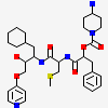 (2s)-1-{[(2r)-1-{[(2s,3r)-1-Cyclohexyl-3-Hydroxy-4-(Pyridin-4-Yloxy)butan-2-Yl]amino}-3-(Methylsulfanyl)-1-Oxopropan-2-Yl]amino}-1-Oxo-3-Phenylpropan-2-Yl 4-Aminopiperidine-1-Carboxylate
