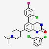 5-(2-chloro-4-fluorophenyl)-1-(2,6-dichlorophenyl)-7-[1-(1-methylethyl)piperidin-4-yl]-3,4-dihydroquinazolin-2(1H)-one