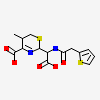 5-METHYLENE-2-[2-OXO-1-(2-THIOPHEN-2-YL-ACETYLAMINO)-ETHYL]-5,6-DIHYDRO-2H-[1,3]THIAZINE-4-CARBOXYLIC ACID