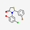 (2s)-2-(3-bromophenyl)-3-(5-chloro-2-hydroxyphenyl)-1,3-thiazolidin-4-one